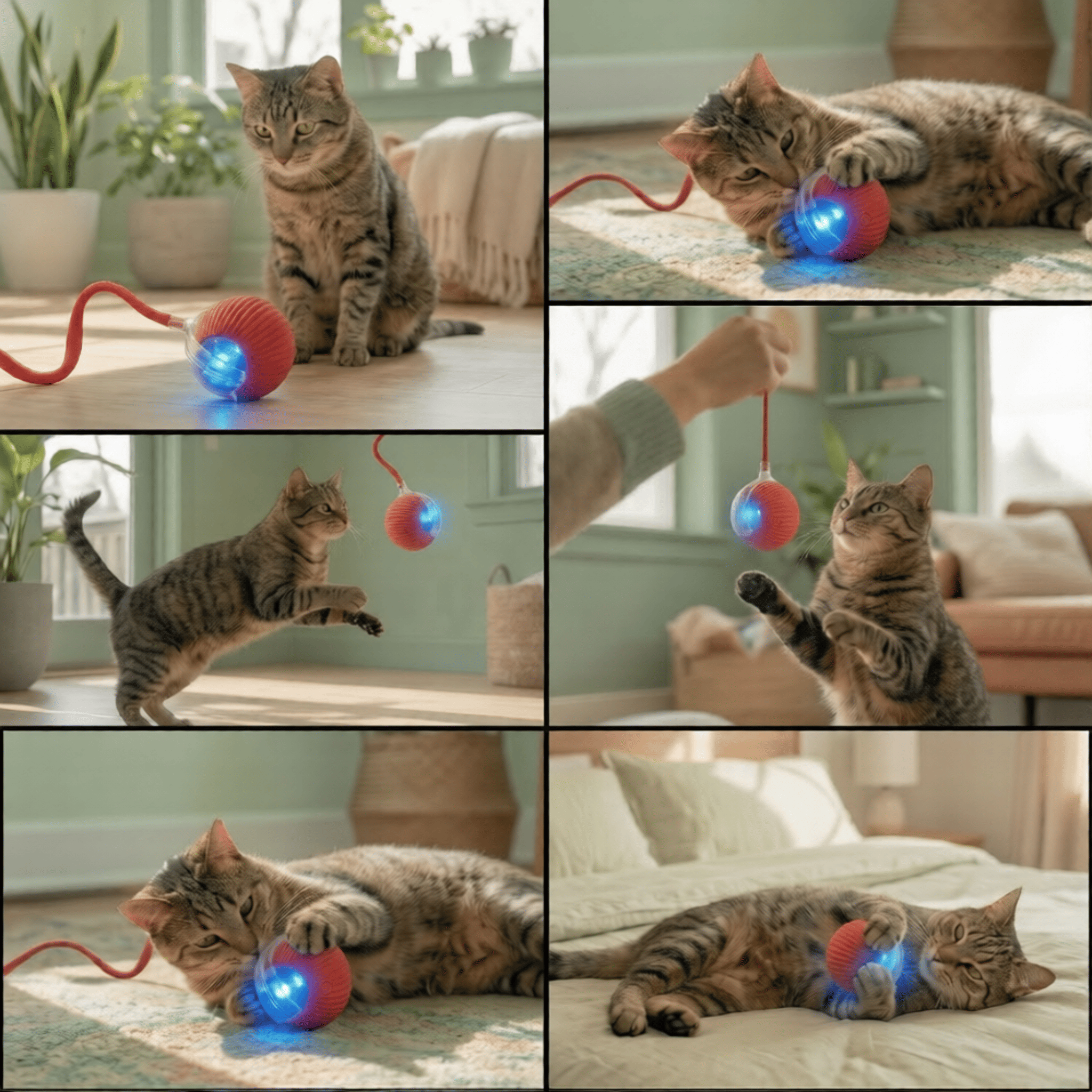 Balle Interactive pour Chat – Anti-Ennui & Automatique