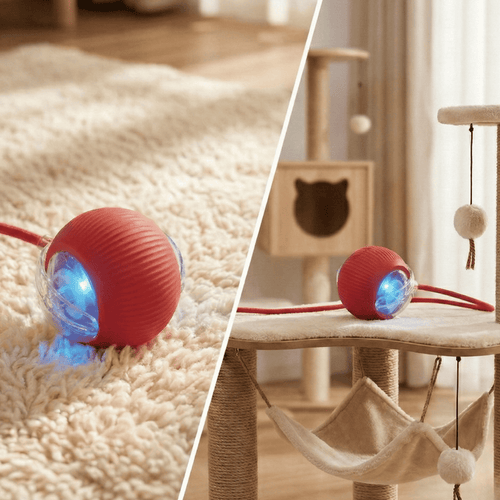 Balle Interactive pour Chat – Anti-Ennui & Automatique