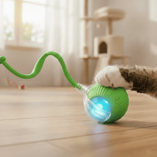 Balle Interactive pour Chat – Anti-Ennui & Automatique