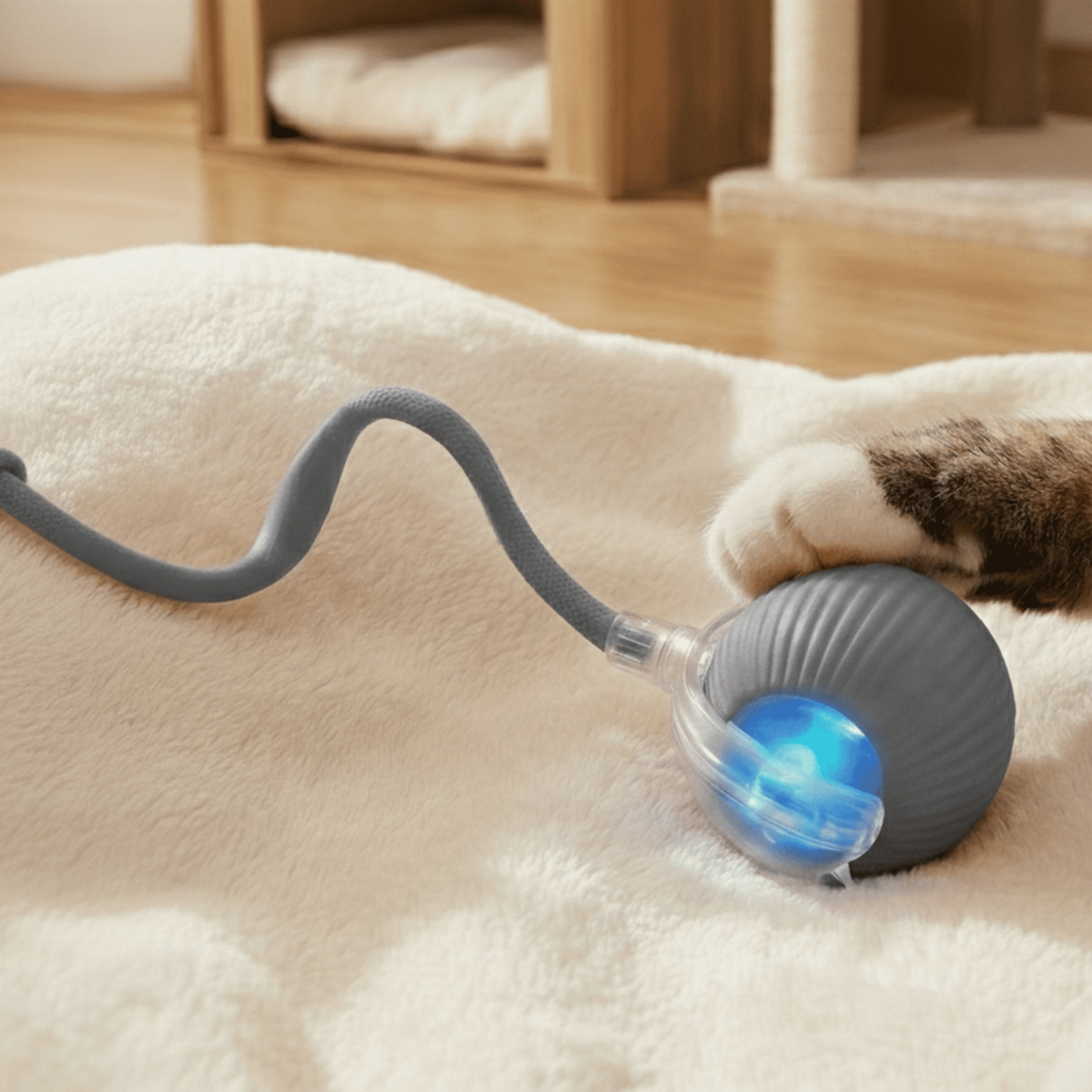 Balle Interactive pour Chat – Anti-Ennui & Automatique