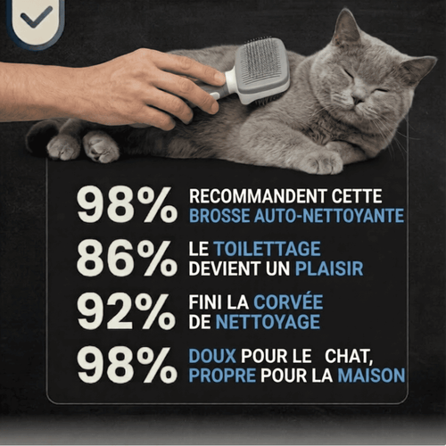 Brosse Carde Auto-Nettoyante pour Chien & Chat