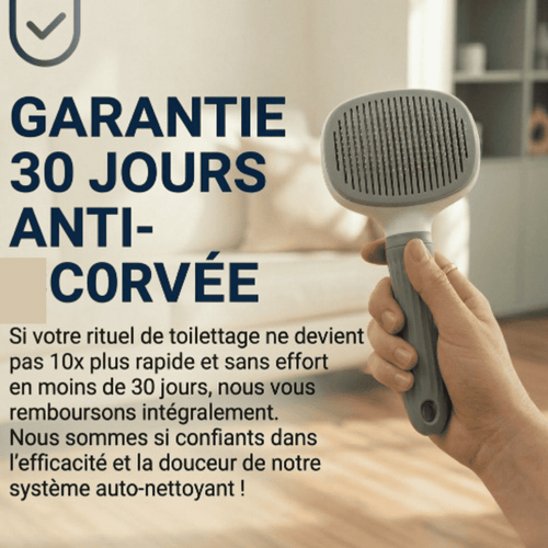 Brosse Carde Auto-Nettoyante pour Chien & Chat
