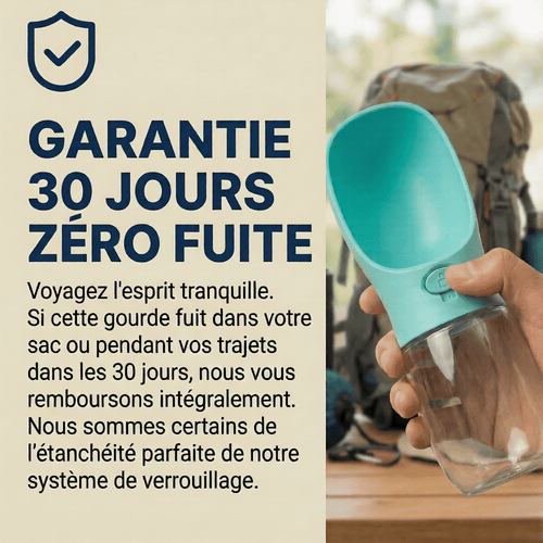 Gourde de Voyage Anti-Fuite pour Chien