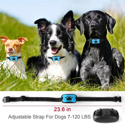 Pet Dog Anti Barking Device USB Rechargeable Dogs Training Collar Ultrasonic Stop Barking Vibration Anti Bark Collar - Petoupet 2